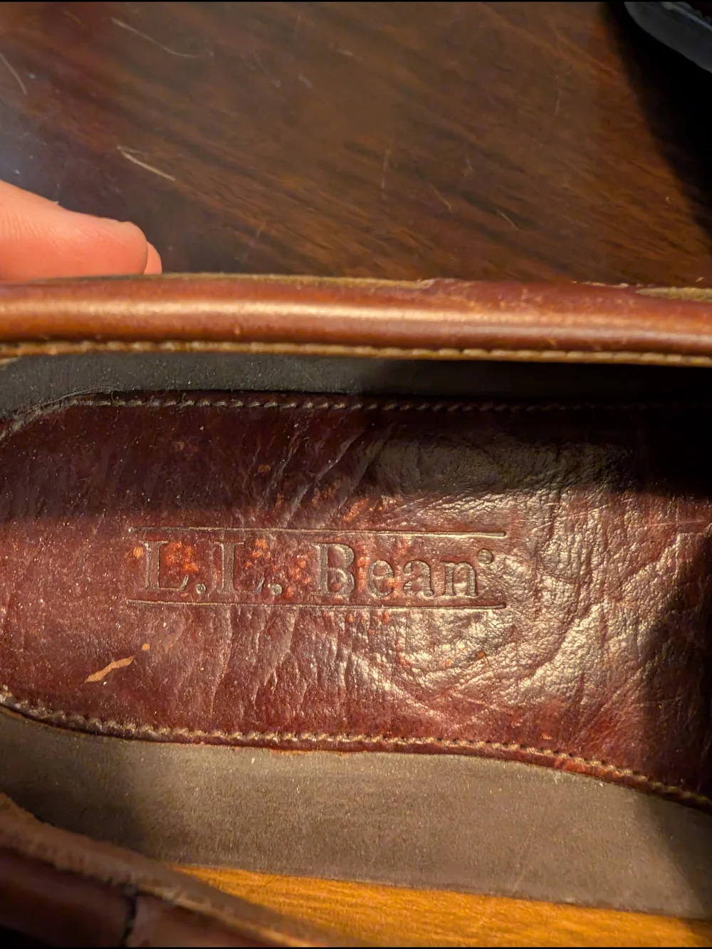 L.L. Bean Classic Brown Leather Penny Loafers, Mens 8